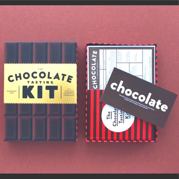 NWT Chocolate Tasting Kit Foodie Gift Book Set NEW - Picture 3 of 9